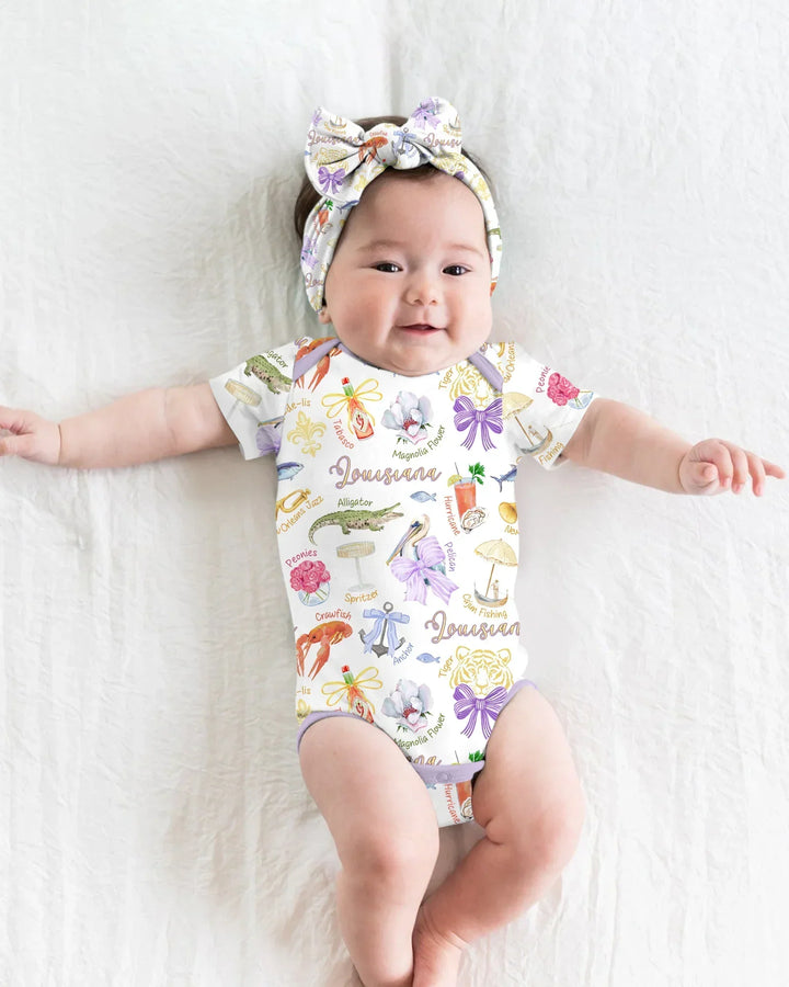 Louisiana Preppy Summer Bamboo Bodysuit