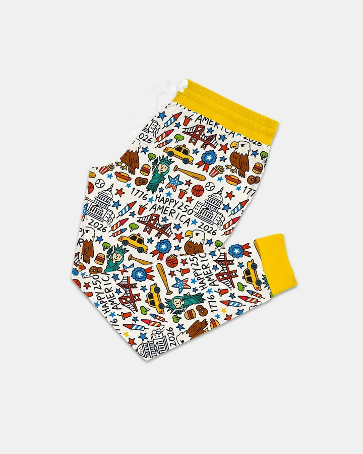 Doodle America 250th Anniversary Family Women Pajama Set