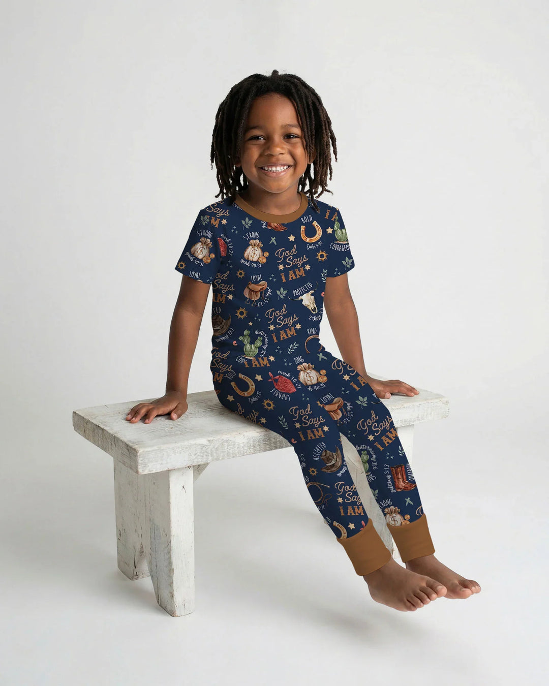 Zweiteiliges, kurzärmliges Pyjama-Set mit Marienkäfern