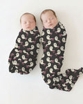 Little Ghosts swaddle blanket