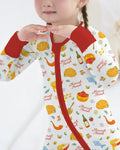 Pijama Shanah Tovah de bambú convertible con cremallera para toda la familia