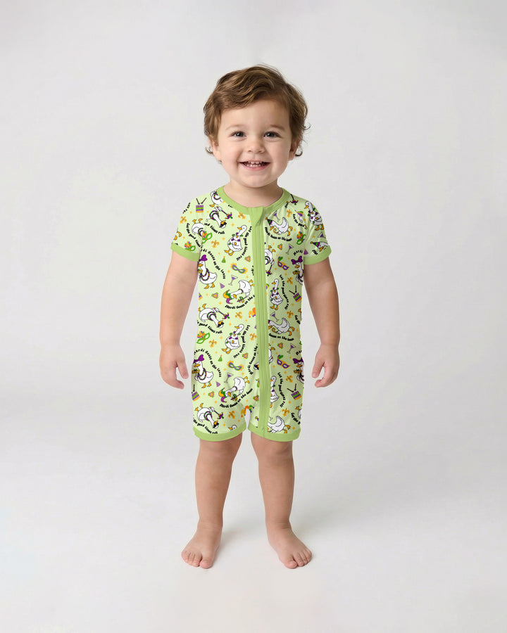 Mardi Gras Silly Goose Shorty Zippy