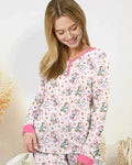 Conjunto de pijama de Pascua de bambú para mujer con diseño de ganso tonto