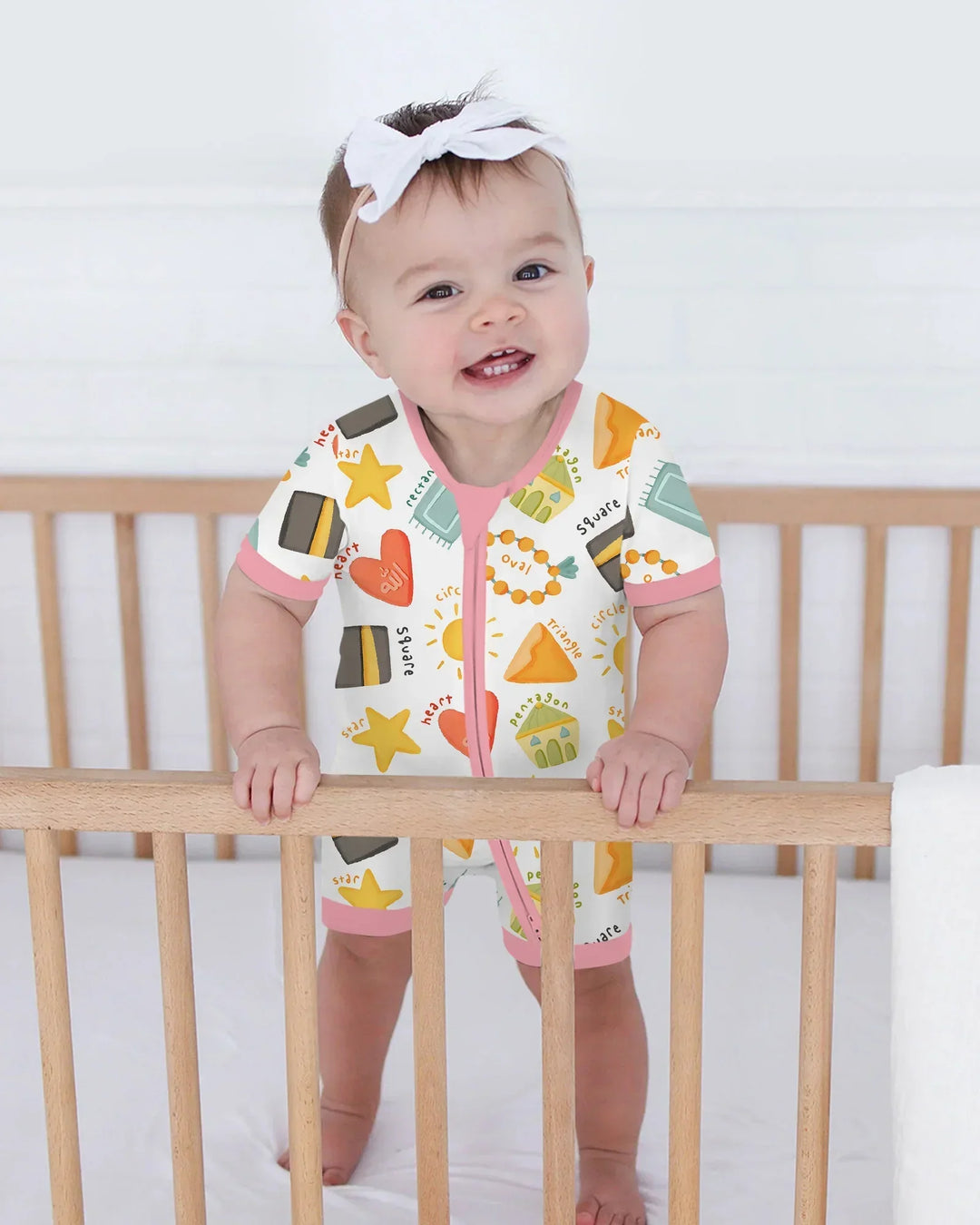 Islamic Shapes Bamboo Shorty Zippy
