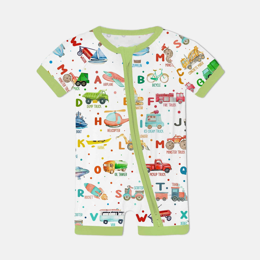 Transportation Alphabet Shorty Zippy