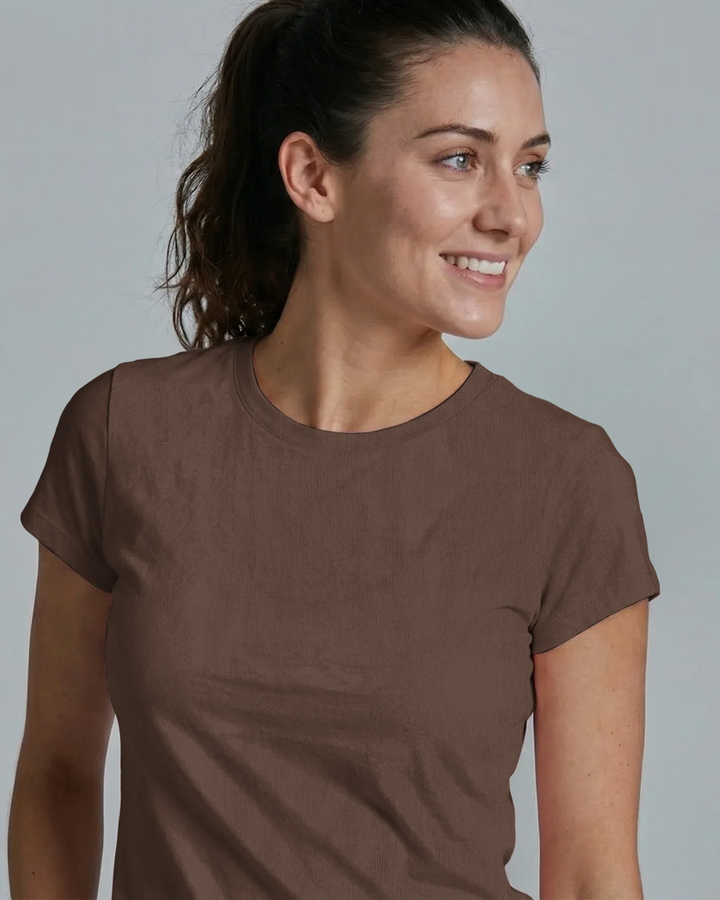 Solid Color Bamboo Women T-Shirt