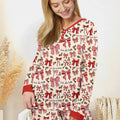 Coquette Christmas Bows Bamboo Women Pajama Set