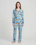 Hannukkah Protected by A Canaan Dog Bamboo Women Pajama Set
