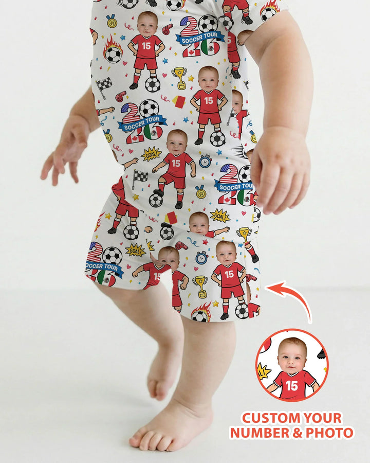 Soccer Tour 2026 Best Player Bamboo Two Piece Short Sleeve Shorts Pajama Set