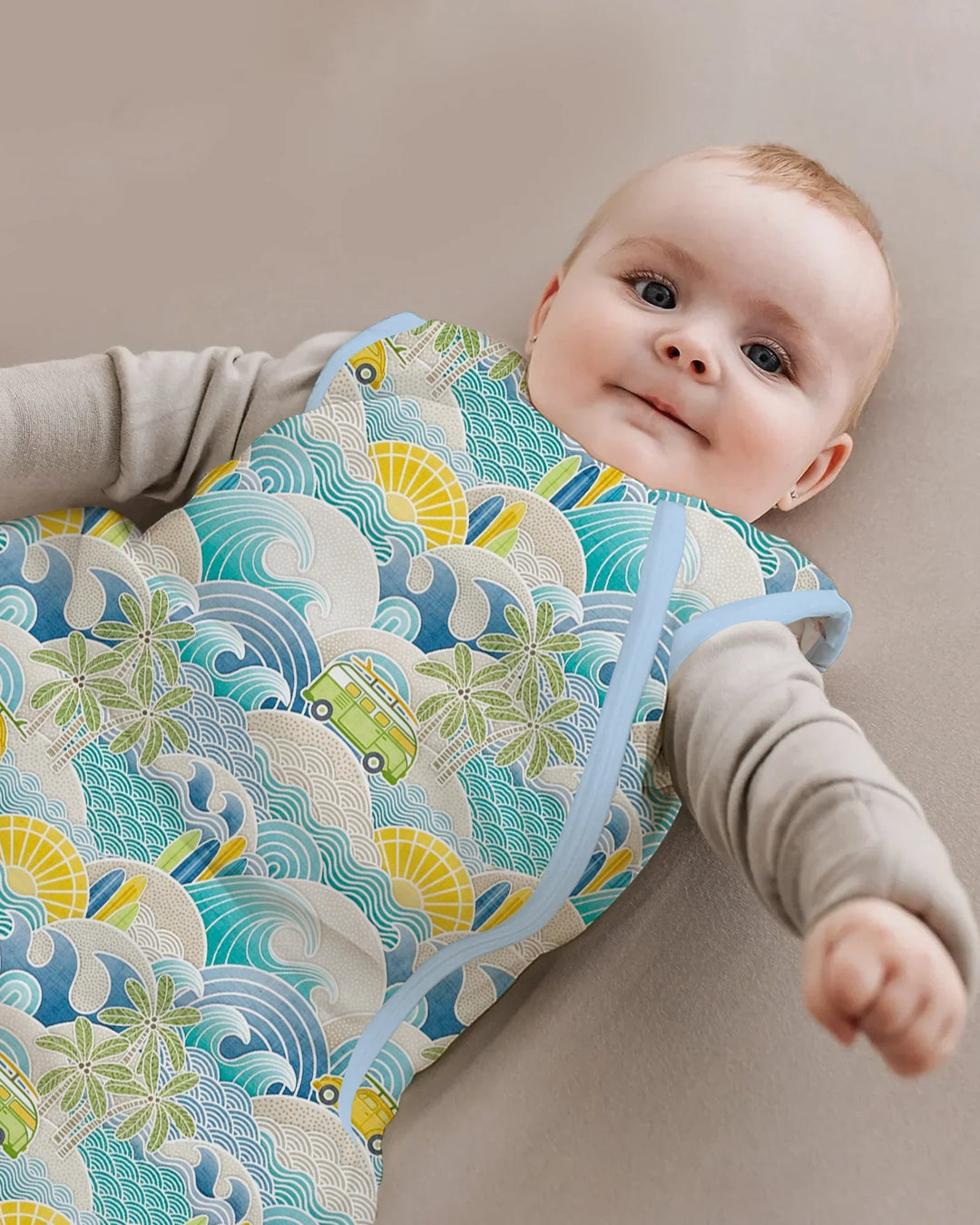Coastal Road Trip Waves Surf Bamboo Sleep Bag