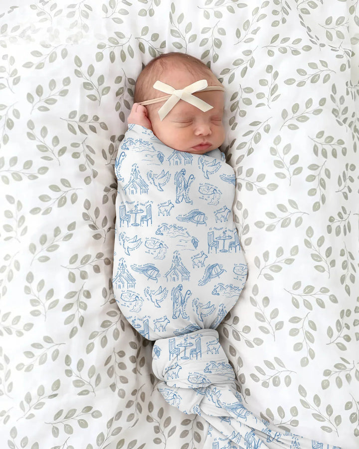 Psalm 23 Sketch Swaddle blanket