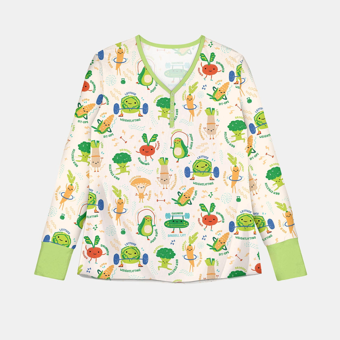 Exercise Veggie Women Pajama Set