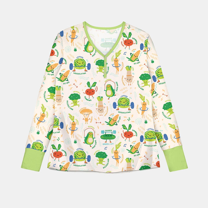 Exercise Veggie Women Pajama Set