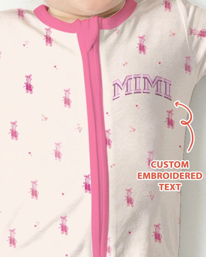 Custom Embroidered Mommy and Me Matching Bamboo Convertible Zippy