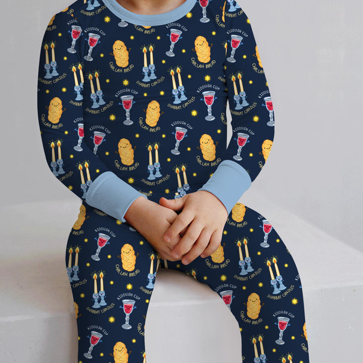 Shabbat Eve Two Piece Long Sleeve Pajama Set