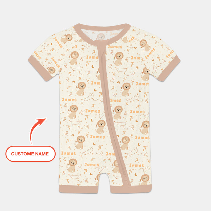 Bohemian Baby Zodiac Signs Custom Name Shorty Zippy