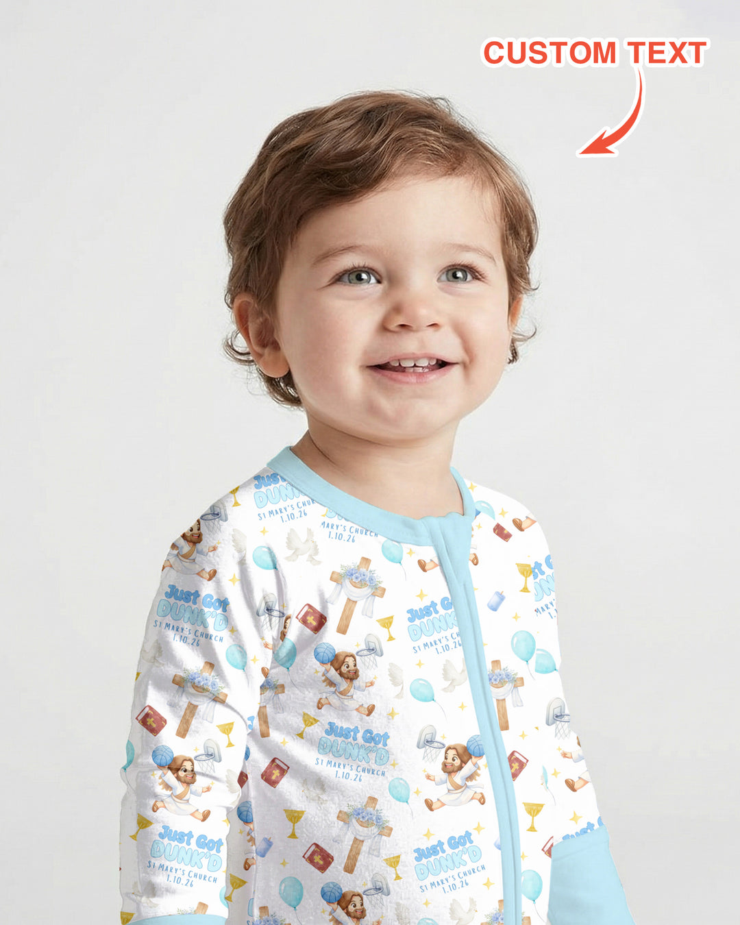 Gerippte Babykleidung mit individuellem Foto - Weich &amp; Skizzenhaft