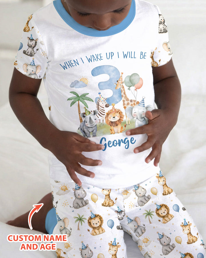 Zweiteiliges, kurzärmliges Pyjama-Set mit Marienkäfern