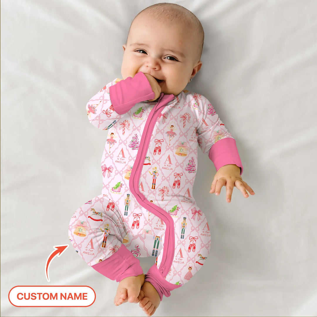 Nutcracker Sweet Dreams Custom Name Convertible Zippy , Nutcracker Sweet Dreams Custom Name Convertible Zippy - 0-3M
