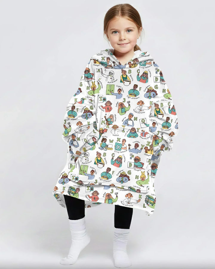 Plantilla de Sudadera Manta de Bambú Personalizada