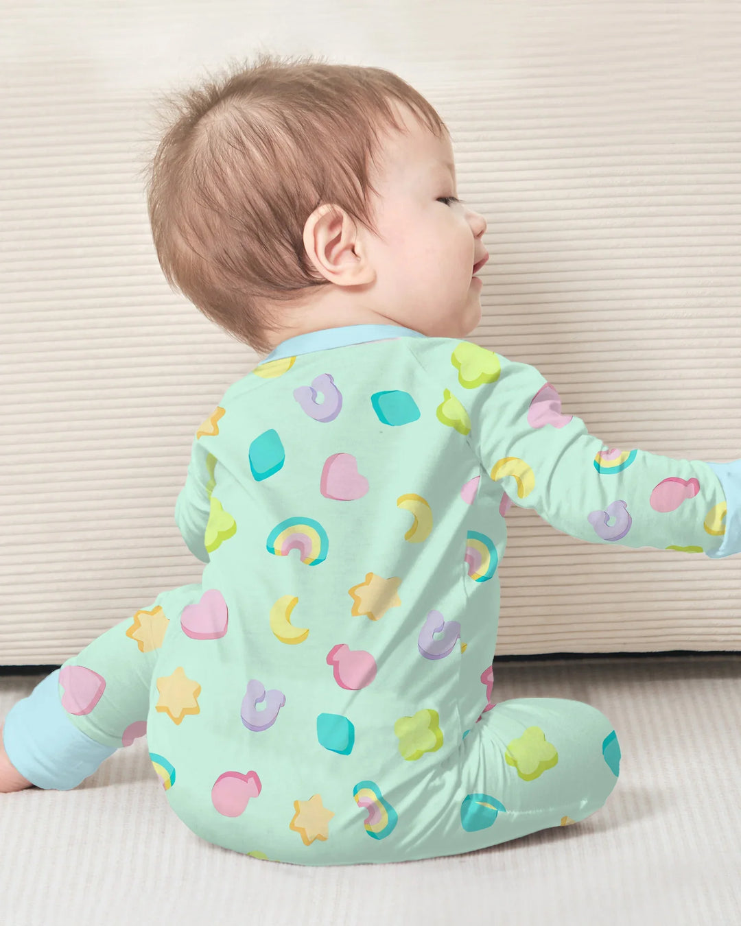 Gerippte Babykleidung mit individuellem Foto - Weich &amp; Skizzenhaft