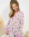 Mardi Gras Silly Goose Bamboo Women Pajama Set