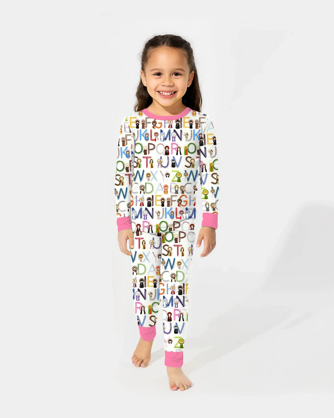 Saint ABCs Bamboo Two Piece Long Sleeve Pajama Set