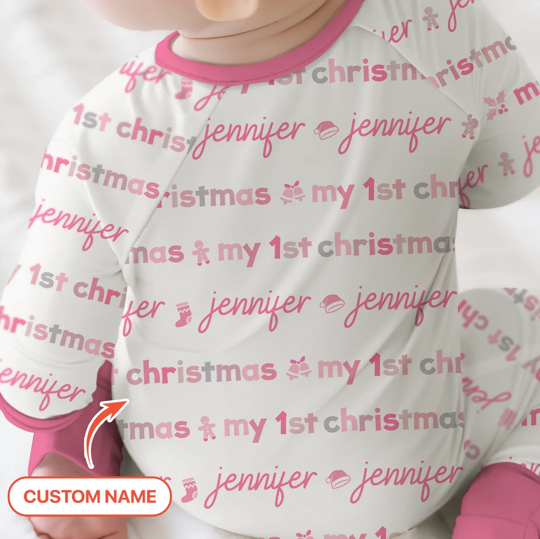 Custom Name My First Christmas Color Mood Convertible Zippy