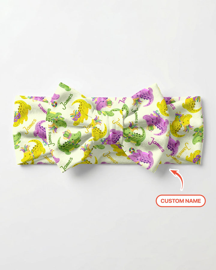 Rosa Luxuriöses Stirnband mit Schleife