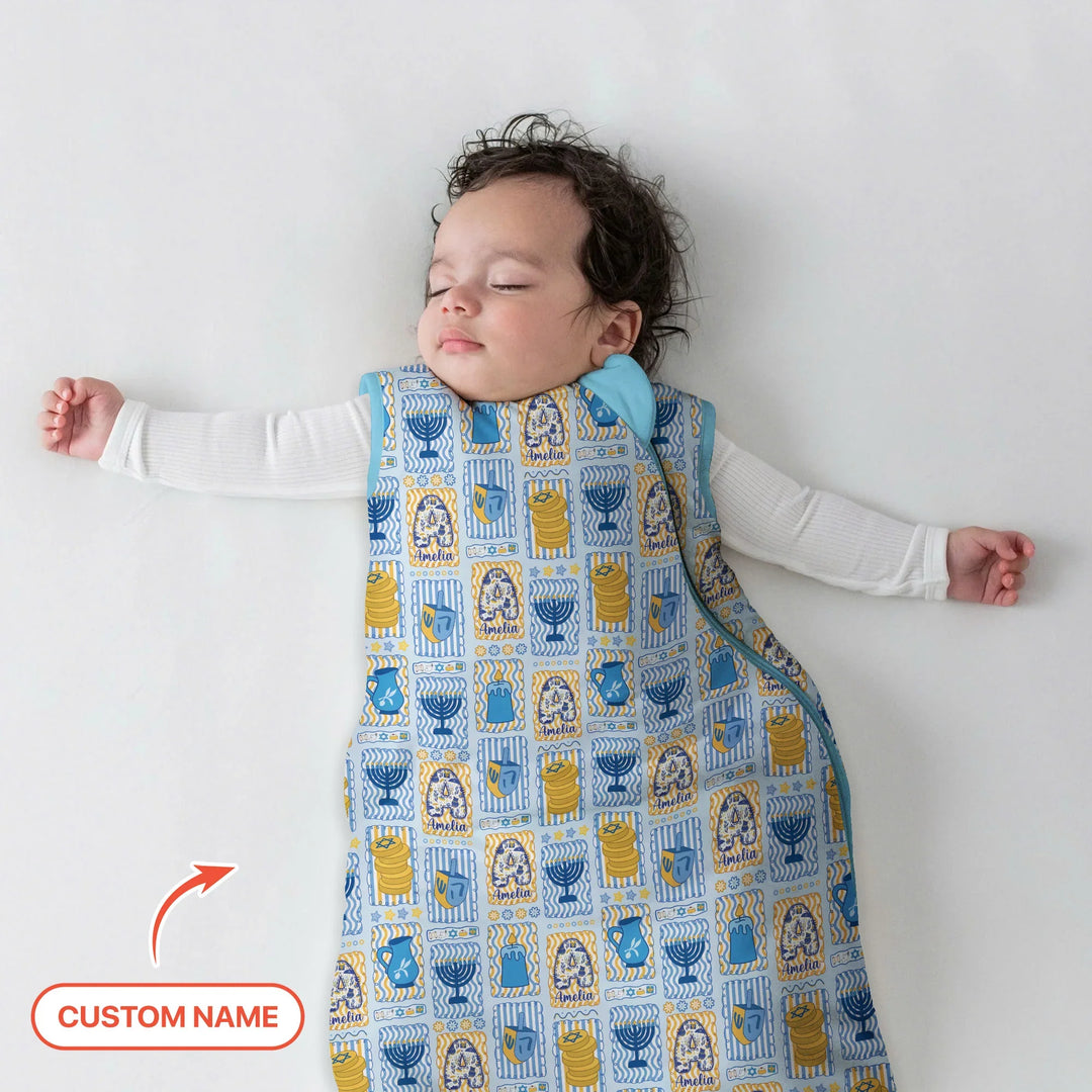 Custom Name Hanukkah Wonderland Sleep Bag