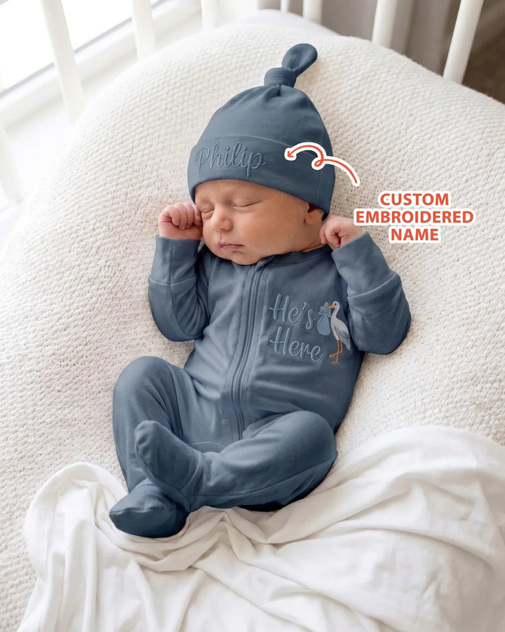 Gerippte Babykleidung mit individuellem Foto - Weich &amp; Skizzenhaft