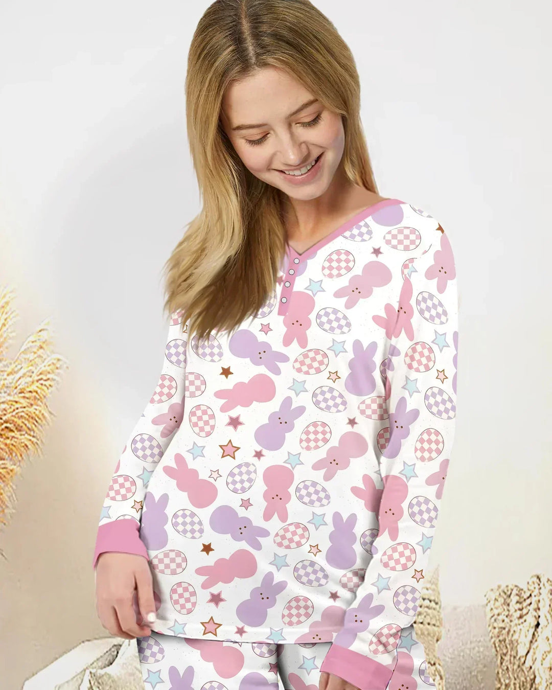 Easter Peep Bunnies Women Pajama Set