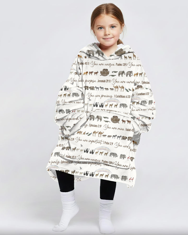 Biblical Noah's Ark Wearable Blanket Hoodie