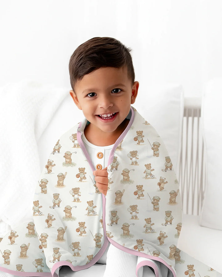 Teddy Team Spirit Bamboo Blanket