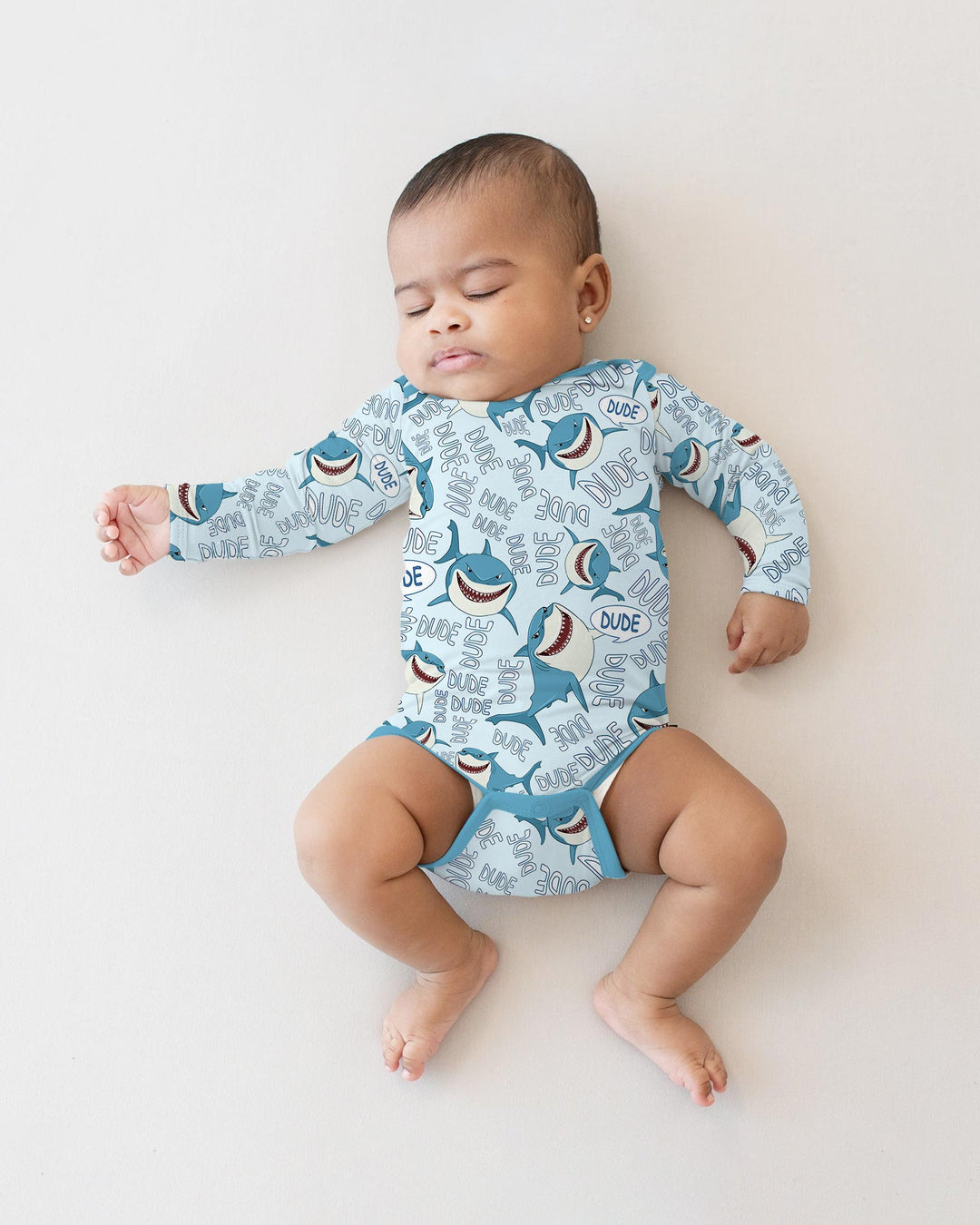 Gerippte Babykleidung mit individuellem Foto - Weich &amp; Skizzenhaft
