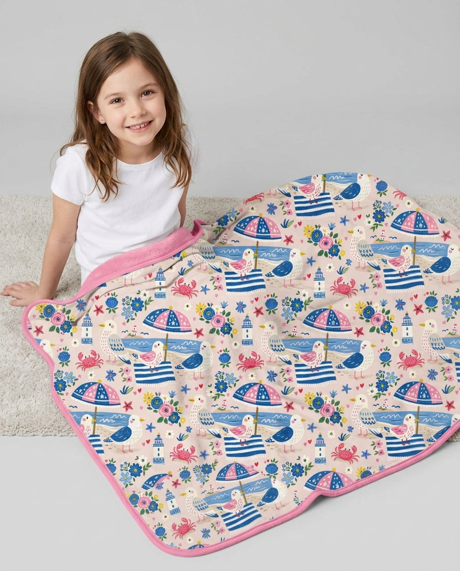 A Day At The Shore Bamboo Blanket