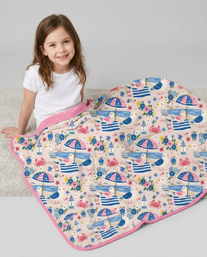 A Day At The Shore Bamboo Blanket