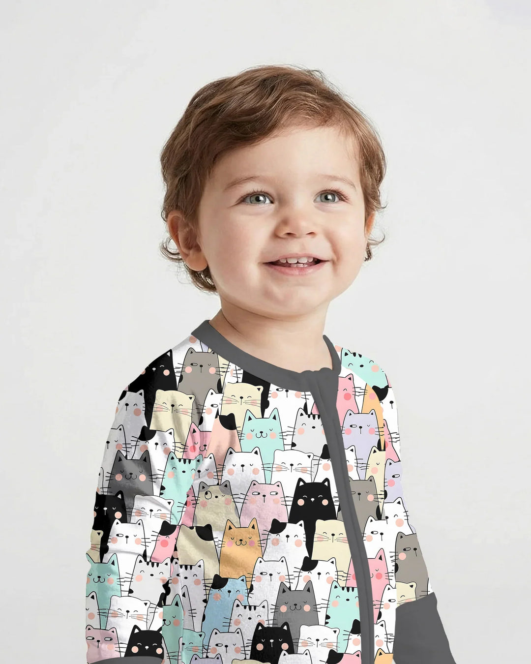 Gerippte Babykleidung mit individuellem Foto - Weich &amp; Skizzenhaft