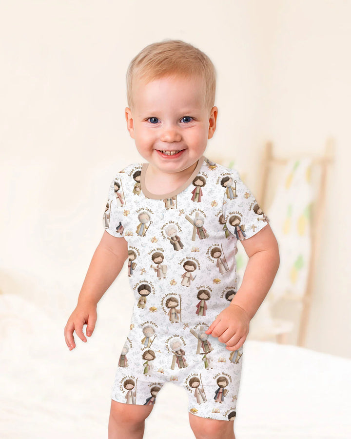 The 12 Apostles Bamboo Two Piece Short Sleeve Shorts Pajama Set