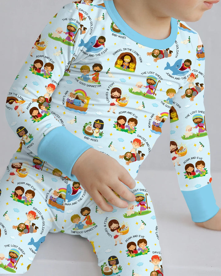 Bible Stories Two Piece Long Sleeve Pajama Set