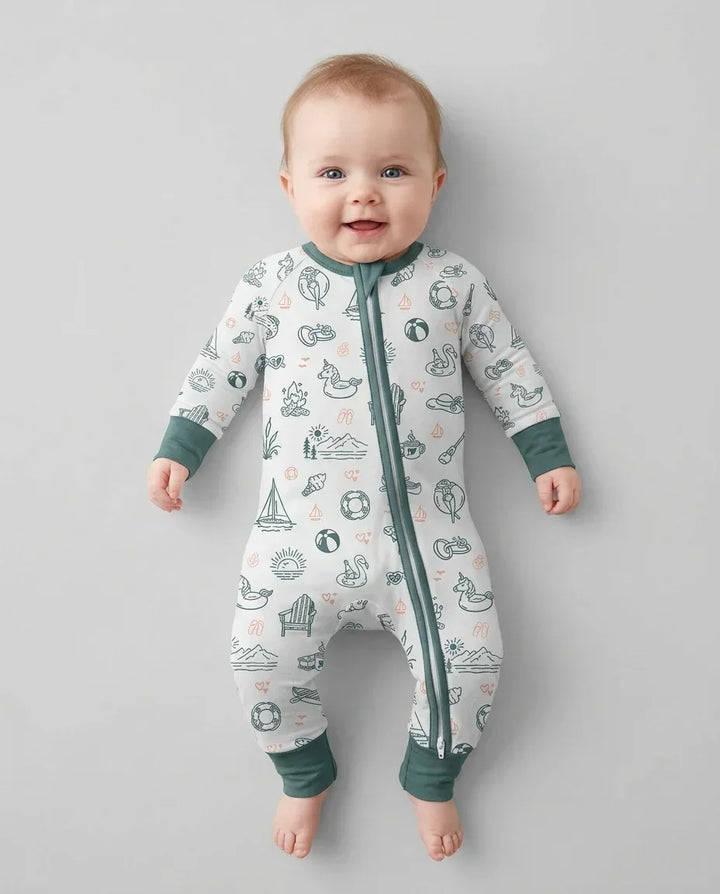 Gerippte Babykleidung mit individuellem Foto - Weich &amp; Skizzenhaft