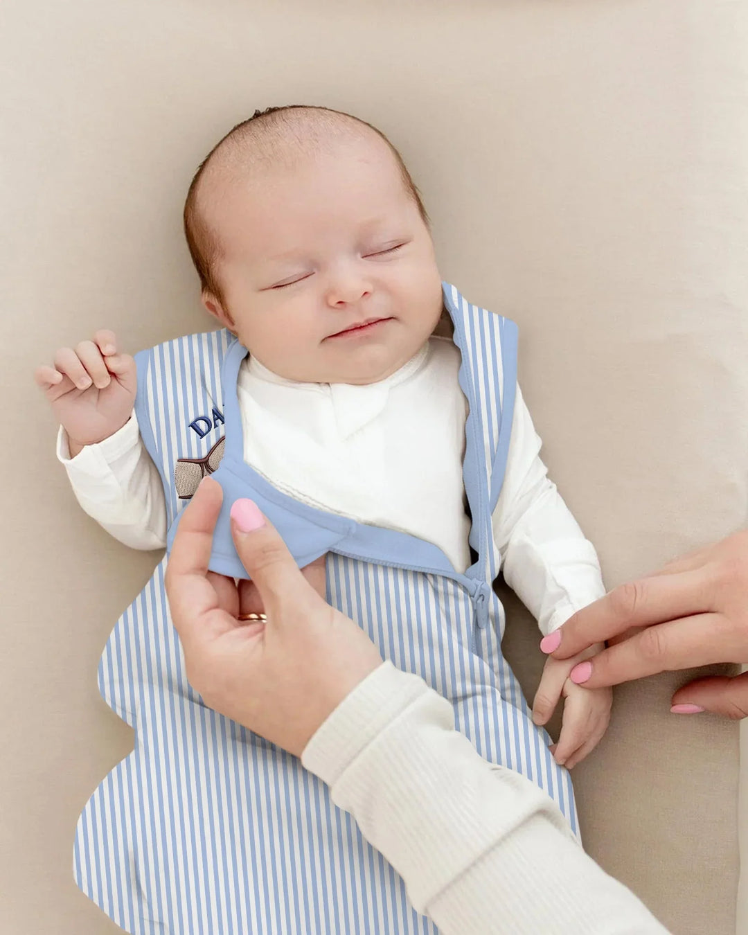 Embroidered Daddy's Little Bamboo Sleep Bag