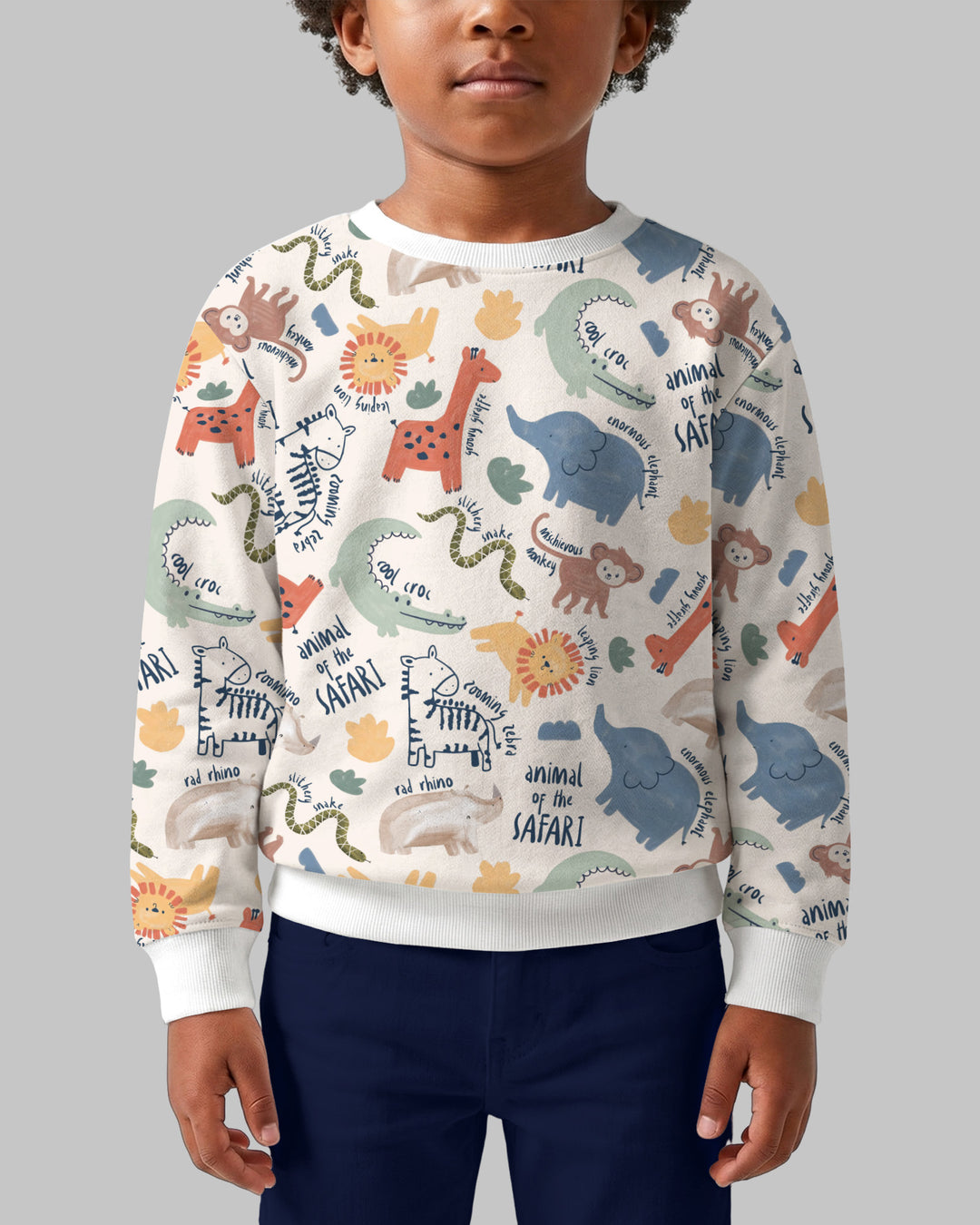 Funny African Animals Crewneck Sweatshirt