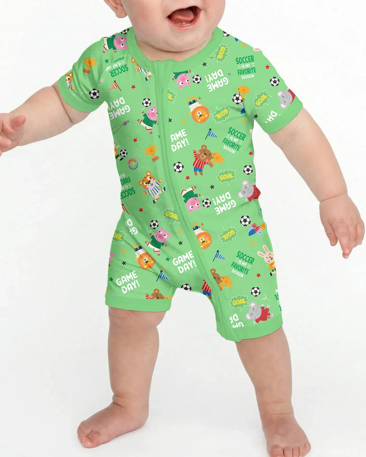 The World Cup Soccer Animals Bamboo Shorty Zippy