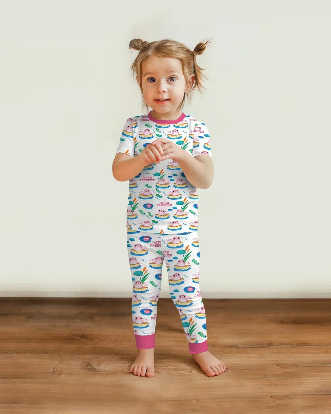 Zweiteiliges, kurzärmliges Pyjama-Set mit Marienkäfern