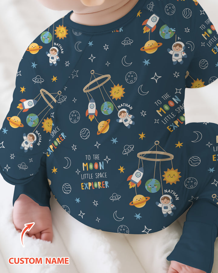 Gerippte Babykleidung mit individuellem Foto - Weich &amp; Skizzenhaft