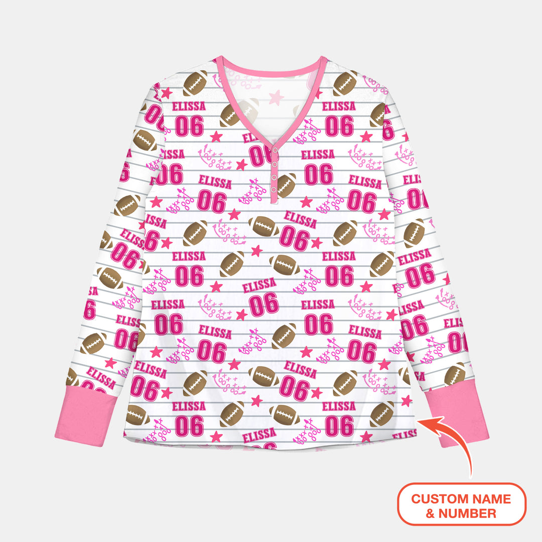 Benutzerdefiniertes Foto-Weihnachtspyjama-Set für Damen