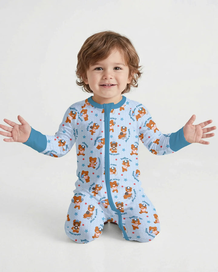 Born To Play Baseball Bamboo Convertible Zippy