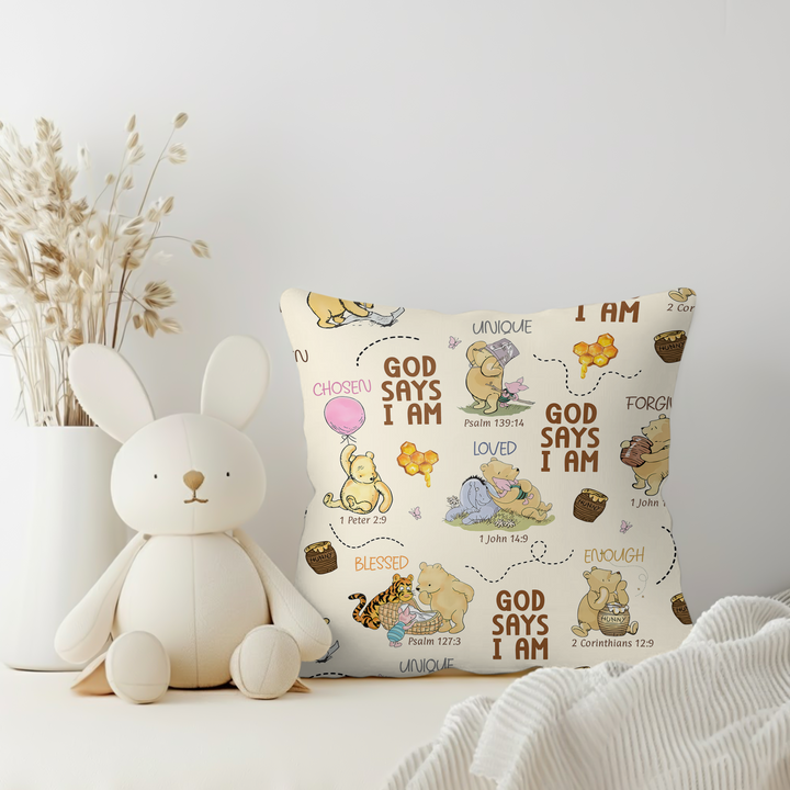 God Says I Am – Little Blessings Pillow Case