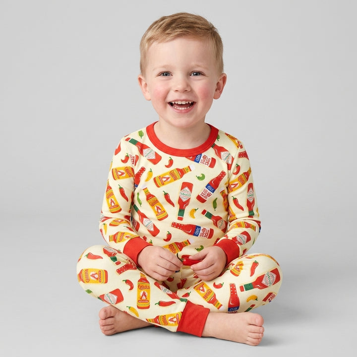 Spicy Sauce Bamboo Two Piece Long Sleeve Pajama Set